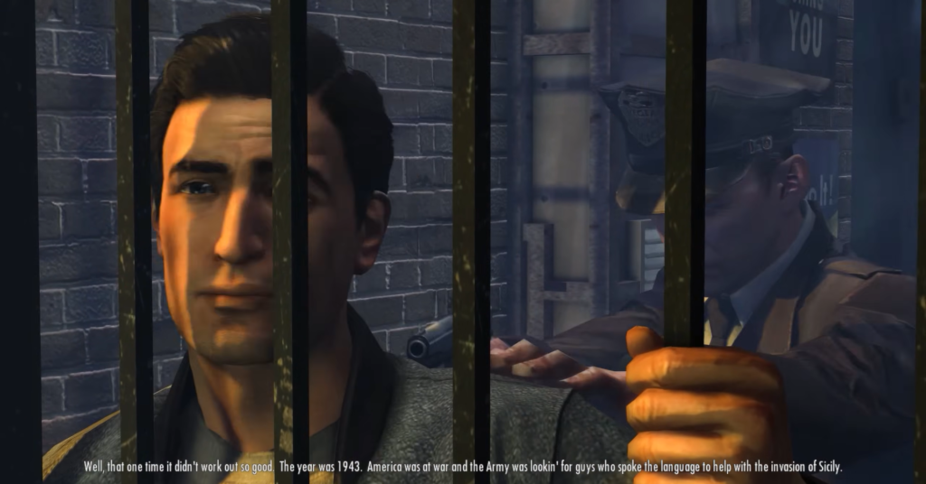 Вито Скалетта стоит за решёткой в тюрьме