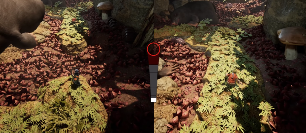 Коди и Мэй бегут по лесной тропе It Takes Two