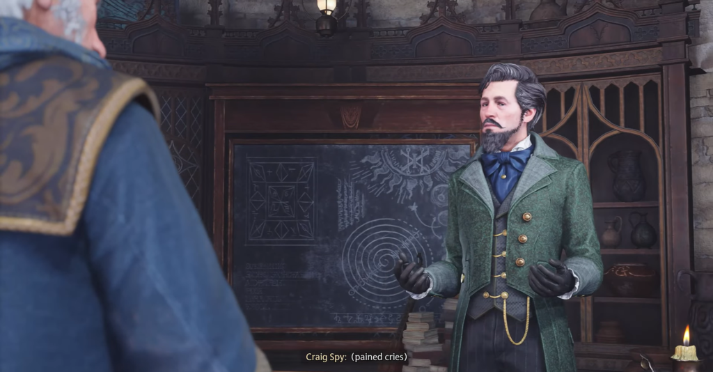 Крэйг Спай говорит у доски в кабинете