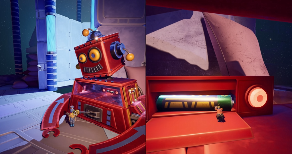 Мэй и Коди из It Takes Two у робота